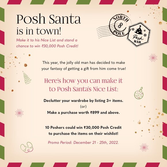 Other - List or Shop and you could win ₹30,000 PC from Posh Santa!🎄✨
